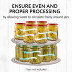 IMPRESA Stainless Steel Canning Rack - Stackable Design & Pressure Canner Rack - Universal Fit & Pressure Canning Accessories - 11 Inch, Pack of 2