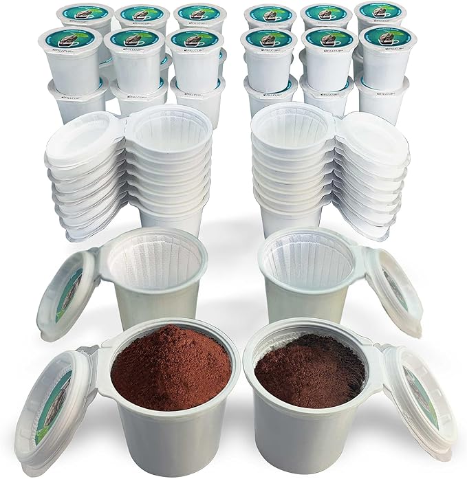 42 iFillCup Fillable K Cups - Ultrafine Filter for Sediment-Free Brew, Universal K Cup Brewer Compatibility, DeepBrew Holds 50% More Coffee for Insanely Rich Brews (Green)
