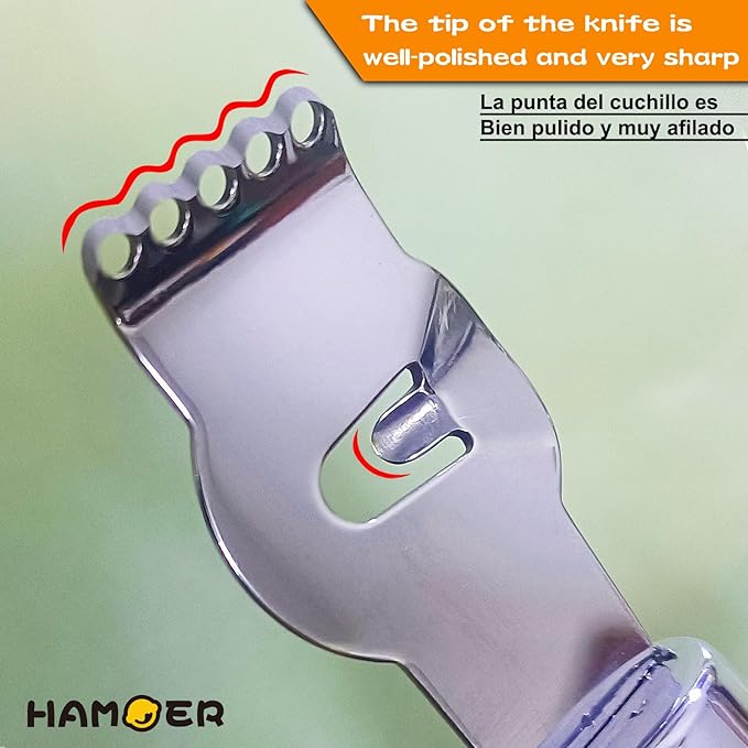 Lemon Citrus Zester Tool Cheese Grater for kitchenaid-Multipurpose grooved channel knife scraper,Stainless steel blade and ergonomically designed curved handle
