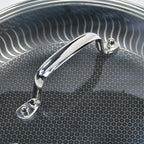 11 IN Glass Lid with Stainless Steel Handle for Frying Pan, Tempered Replacement Cover Compatible for All Cookware for Skillets, Round Cast Iron Aluminium, Stainless Steel Pans & Pots 276mm-292mm