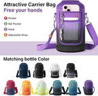 DYSANKY 1 Gallon Water Bottle Insulated | Thickened Stainless Steel Vacuum Metal Water Jug | Portable Sports Large for Gym and Hiking with Straw, Carrier Bag, Handle Strap | BPA-Free 128 oz