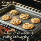 Anolon Advanced Nonstick Bakeware Set, Nonstick Cookie Sheet / Baking Sheet and Crisper Pan - 2 Piece, Graphite Gray