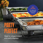Full Size Large Aluminum Pans, Disposable Foil 21x13 Deep [20-Pack] Steam Table Chafing Pan - Extra Heavy Duty Durable Tray - Great for Roasting, Cooking, Warming, Prepping and Storing Food