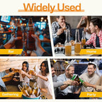 20pcs Beadable Beer Opener Reusable Bottle Opener Decorative for Bartenders DIY Flat Beer Bottle Openers Beaded Bottles Openers DIY Bead Metal Silver Wine Stoppers for Crafts Fall Bar Party Favor