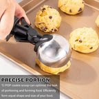 Ice Cream Scoop with Trigger, 6 Tbsp Cookie Scoop for Baking, 3 Oz Cookie dough Scooper, Large Ice Cream Scooper, Stainless Steel Portion Scoop, 90 ml
