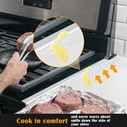 Silicone Stove Counter Gap Cover Kitchen Counter Gap Filler Transparent 21" Long Gap Filler Sealing Spills between Kitchen Appliances Washing Machine and Stovetop, Set of 2 (Clear)