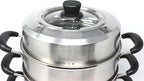CONCORD 3 Tier Premium Stainless Steel Steamer Set (26 CM)