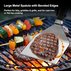 ROMANTICIST 5-in-1 Grill Accessories Set with Insulated Meat Resting Blanket & Heavy Duty Spatula – BBQ Tools Kit, 5-Layer Heat Retention, Leak-Proof for Brisket Turkey Pork Shoulder Outdoor Barbecue