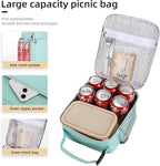 Lovoeo Lunch box Lunch bag for men women Insulated Lunchbox Lunch bags for Work Picnic Travel (baby blue)