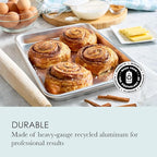 Chigcago Metallic Recyled Aluminum Small 9x13 Baking Sheet, Made With Recylced Aluminum, Perfect For Everyday Baking And Roasting Use