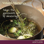 Anolon Advanced Home Hard-Anodized Nonstick Wide Stock Pot/Stockpot (10-Quart, Bronze)