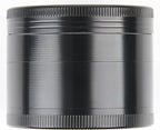2" Grinder, Screen-Free, 3-Piece 4-Part Design, Zinc Alloy Grinder for Kitchen Spice, Black