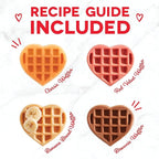 Dash Multi Mini Heart Waffle Maker - Waffle Maker for Family Breakfasts - Dual Nonstick Heating Plates & Easy-Release Surface - Compact & Fast-Heating - Red Heart