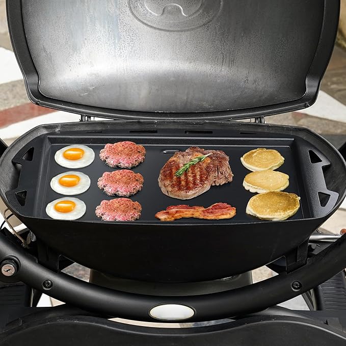 Stanbroil Cooking Griddle Insert for Weber Q200/Q2000 Series Grills, Full Size Nonstick Griddle Plate for Weber Q200, Q220, Q2000, Q2200 Grills