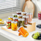 Miuyhji Mason Jars 16 oz with Lids, 12Pcs Wide Mouth Glass Canning Jars with Airtight Lids and Bands, Overnight Oats Containers for Pickling, Freezing, Preserving, Meal Prep, Jar Décor