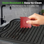 NutriChef Reversible Cast Iron Griddle Pan for Stove Top Cooking, Heavy Duty Nonstick Grill Plate with Flat & Ribbed Sides, Works as Flat Top Grill or Griddle for Gas Grill, Includes Scraper Tool