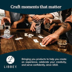 Libbey Pueblo Tumbler and Rocks Glass Set, Wavy and Groovy Drinking Glasses Set, Dishwasher Safe Glasses Drinking Set of 16 for Everyday Family Meals