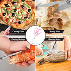 iBayam Kitchen Scissors, Purple Kitchen Utensils Accessories, All Purpose Heavy Duty Meat Scissors, Poultry Shears, Dishwasher Safe, Stainless Steel, 2-Pack, Pastel Pink, Soft Purple
