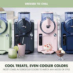 GreenPan Frost Ice Cream Maker & Slushie Machine, Soft Serve, Sorbet, Margaritas, Milkshakes, Frozen Yogurt, No Pre-Freezing, Ready in 15 Mins, 6 Modes, 7 Textures, Self-Cleaning, Family Size, Green