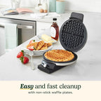 Cuisinart Waffle Maker,1250W Round Classic Waffle Iron,5-Setting Adjustable Browning Control,WMR-CAP2,Brushed Stainless,(Pack of 2)