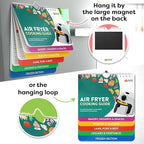 Air Fryer Cheat Sheet Magnets Cooking Guide Booklet - Air Fryer Cookbooks, Air Fryer Liners - Air Fryers Kitchen Gifts Gadgets 2026 - Air Fryer Accessories, Kitchen Gadgets Gifts for Mom Wife Grandma