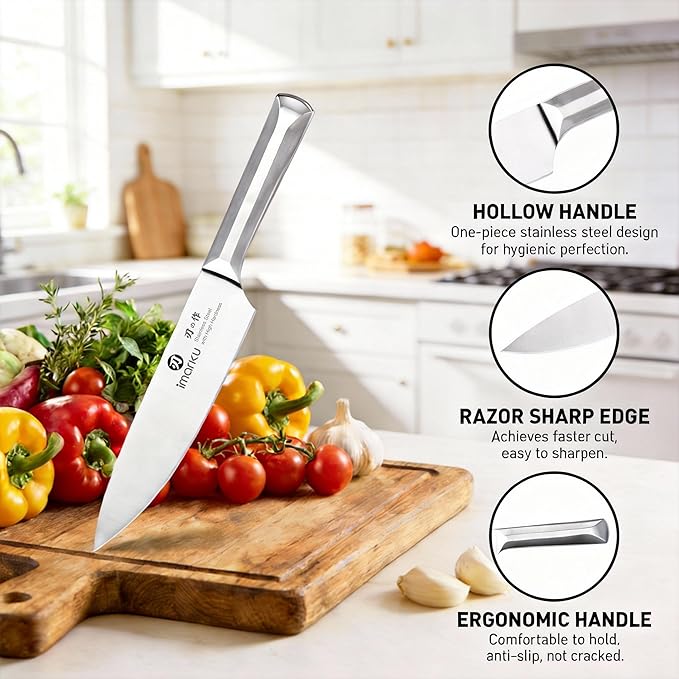 imarku Knife Set, 16 PCS High Carbon Japanese Stainless Steel Knife Sets for Kitchen with Block, Ultra Sharp Kitchen Knife Set with Sharpener Chef Knife Sets, Dishwasher Safe, Best Gifts