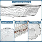 Utensil Drying Rack, 2 Pack Stainless Steel Utensils Holder Dishwasher Silverware Basket, Compact Dish Drainer for Kitchen Countertop, Chopsticks Spoons, Forks, Knifes Organizer, Large