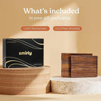 SMIRLY Walnut Wood Cutting Boards for Kitchen, Set of 2 Large - Small, Walnut Wooden Cutting Board Set with Deep Juice Grooves, Non Toxic Serving Tray