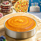 6 Inch Cake Pans Set of 3 with 100 Pieces Parchment Paper, Stainless Steel Baking Pan For Layered Cakes, Smash Cake Pans Mirror Finish Dishwasher Safe Small Cake Pan Set Cake Mold