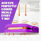 Classic™ Microwave Sandwich Maker, Microwave Grill, Toaster, 3 Minute Grilled Cheese Sandwich Maker, Thick Silicone Cover, Safe Food Grade, Panini Press, Dishwasher Safe (Purple, Regular)