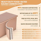 Yupjlia Pullman Loaf Pan with Lid, Premium 1 lb Dough Sandwich Nonstick Bread Pan with Lid for Homemade Bread, Heavy Duty Carbon Steel Corrugated Pullman Toast Box with Cover for Baking, Bakeware