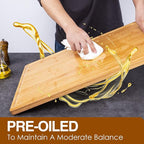 36 x 24 Extra Large Cutting Board, Bamboo Cutting Boards for Kitchen with Juice Groove and Handles Kitchen Chopping Board for Meat Cheese board Heavy Duty Serving Tray, 5XL, Empune