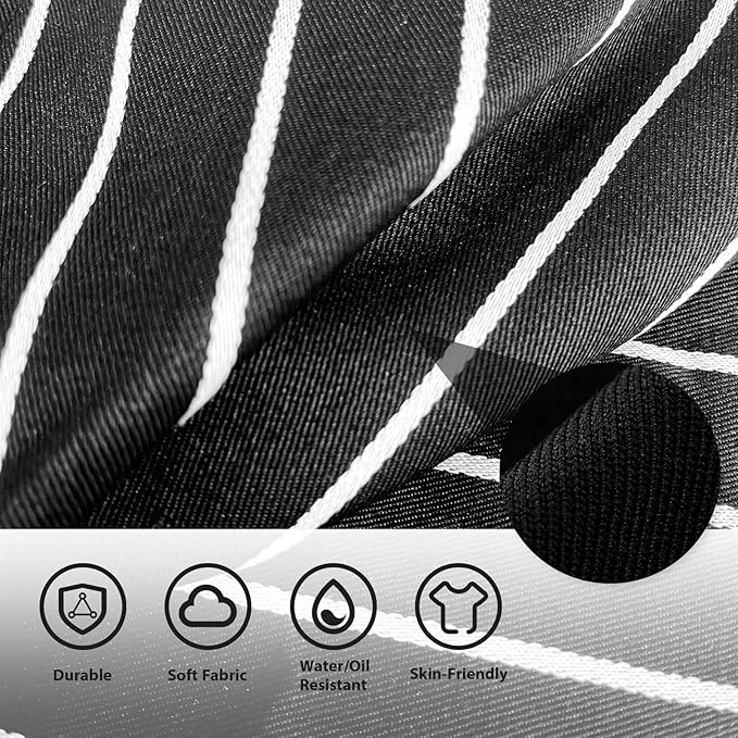 VALOME 2 Pack Kitchen Aprons, Apron for Cooking with 2 Pockets, Unisex Adjustable Neck Strap Chef Aprons for Men Women