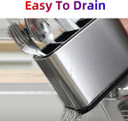 LIBODOUR Utensil Holder,Stainless Steel Caddy Counter,Spoon holder,4 Compartments Silverware Caddy,Capacity Flatware Spoon Fork Tool Cutlery Holder