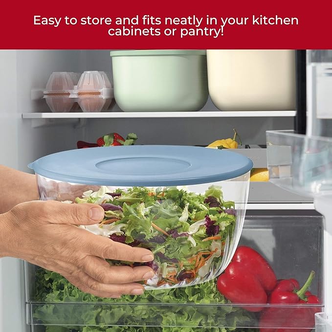 GUZZINI 10" Salad Spinner with Lid - Lichen Green, Wash, Spin & Dry Vegetables, Fruits, Salad, Built in Draining - Fruit Washer Fruit Dryer, Home Gadgets & Kitchen Tools