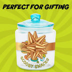 Silver Buffalo Scooby Doo Scooby Snacks Glass Cookie Snack Candy Jar with Lid (Small)
