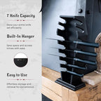 Coffin knife holder has 14 Magnets for 7 knives- Gothic Kitchen Decor and Goth Kitchen Accessories, Gothic Knife Holder, Halloween Knife Holder for Goth Kitchen, Littlesy （Without Knives）