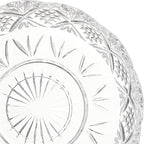 Godinger Crystal Appetizer Serving Platter for Parties Chips and Dip or Snacks Hosting Plate,Silver
