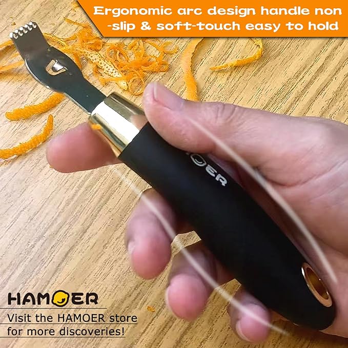 Grater Zester for Cheese Chocolate Lemon Fruit Ginger Multi-Tool Set Ergonomic Non-Slip Handle (Two Tools)…