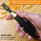 Grater Zester for Cheese Chocolate Lemon Fruit Ginger Multi-Tool Set Ergonomic Non-Slip Handle (Two Tools)…