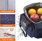 Lifewit Medium Lunch Bag, Insulated Lunch Box, Soft Cooler Cooling Tote for Adult Men Women, Dark Blue 12-Can (9L)