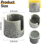 Kitchen Sponge Holder, Ceramic Dish Sponge Holder Scrubby Daddy Farmhouse Dish Rack Brush Holder for Bathroom, Kitchen, Sink, Special Gray