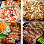 Beasea 14 Inch Pizza Crisper Pan, Aluminum Alloy Pizza Baking Tray with Holes for Home & Restaurant