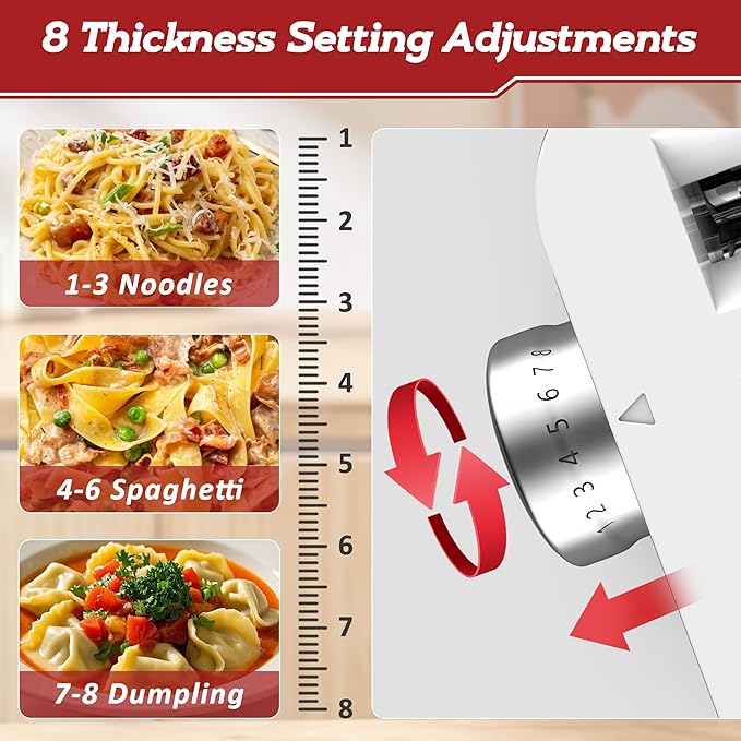 Jooke Meat Grinder Pasta Maker Attachment for Kitchenaid Stand Mixers,Set for Kitchenaid Mixer Attachments Includes Metal Food Grinder with Sausage Stuffer Tubes,3 in 1 Pasta Attachment,Dough Cutter