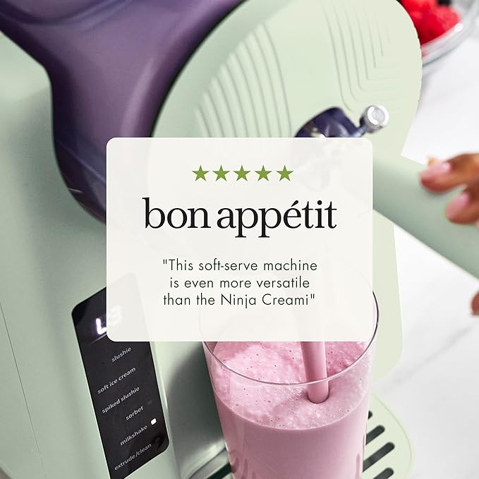 GreenPan Frost Ice Cream Maker & Slushie Machine, Soft Serve, Sorbet, Margaritas, Milkshakes, Frozen Yogurt, No Pre-Freezing, Ready in 15 Mins, 6 Modes, 7 Textures, Self-Cleaning, Family Size, Green