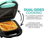 Nostalgia MyMini Personal Sandwich Maker, Nonstick Panini Press, Pizza Pockets, Quesadillas, Mint Green