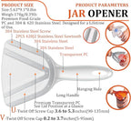 Uinxan Jar Opener for Weak Hand & Seniors with Arthritis,Easy Twist Off Bottle Caps,Patent | Unique Kitchen Gadgets,Handheld Lid Top Open for Elderly/Women/Men (Orange)