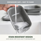 GreenPan Premiere Ovenware Healthy Ceramic Nonstick 1 lb. Loaf Baking Pan, PFAS-Free, Warp-Free Bakeware, Durable Quick Heating, Oven & Broiler Safe to 600F, Dishwasher Safe, Gray