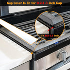 Silicone Stove Counter Gap Cover Kitchen Counter Gap Filler by Kindga 25" Long Gap Filler Sealing Spills Between Kitchen Appliances Washing Machine and Stovetop, Set of 2 (White)