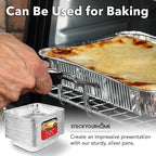 Stock Your Home 9x13 Aluminum Pans (40 Pack) - Disposable and Recyclable Foil Trays - Half Size Steam Table Deep Pans - Tin Foils for Cooking, Heating, Storing, Prepping Food